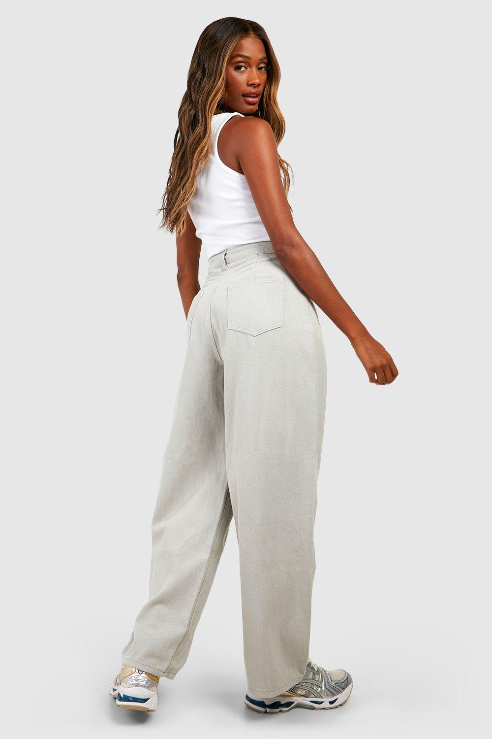 Boohoo best sale white jeans